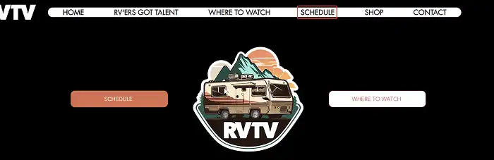 Find Scheduled Shows on RVTV