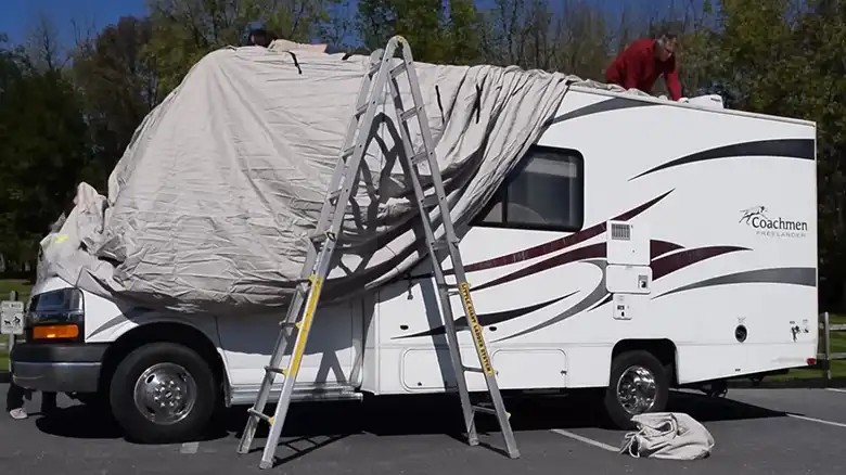 How to Put a Cover on a Class C Motorhome