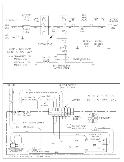 Norcold 322-323 Series Wiring Diagram