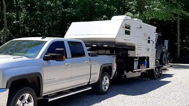 How to Put a Truck Camper on a Trailer
